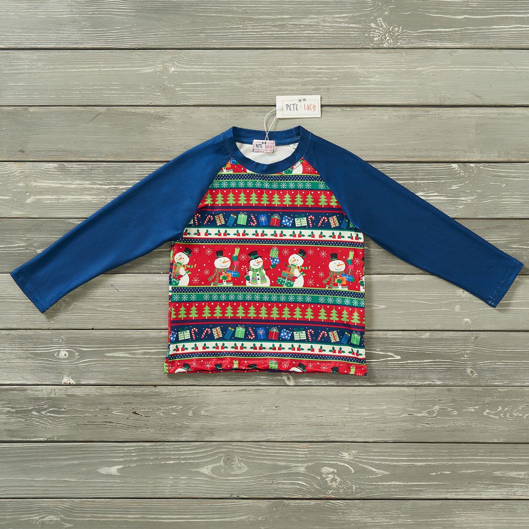Festive Frosty - Boy Top