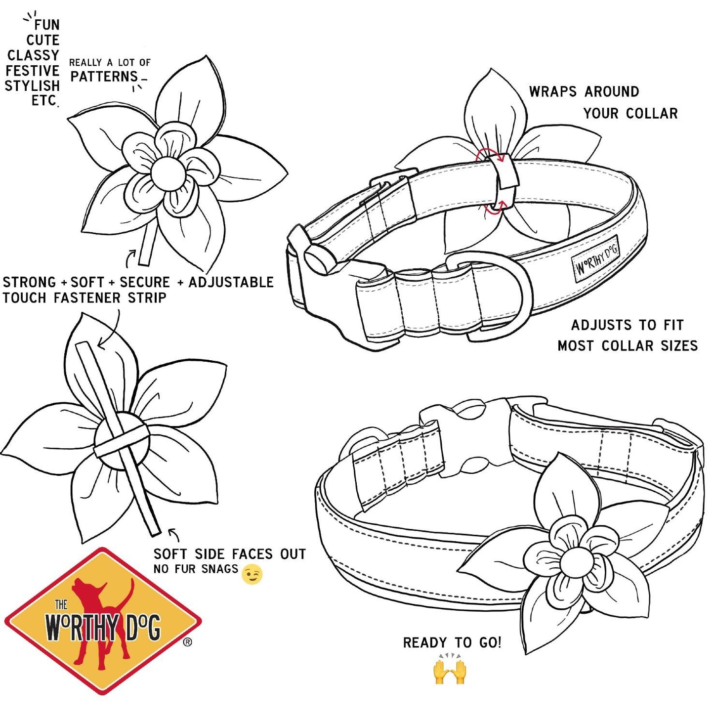 Worthy Dog- Flower Leopard