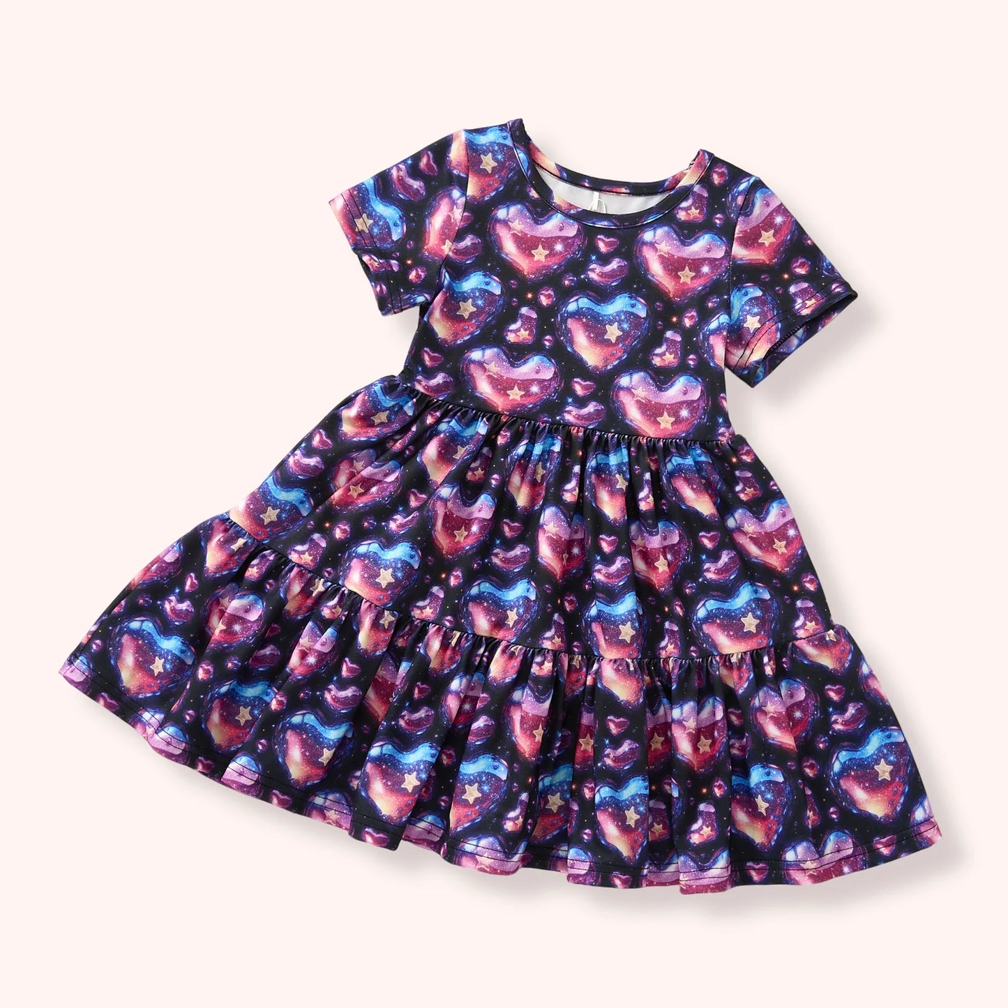 HOLOGRAPHIC HEARTS - DRESS