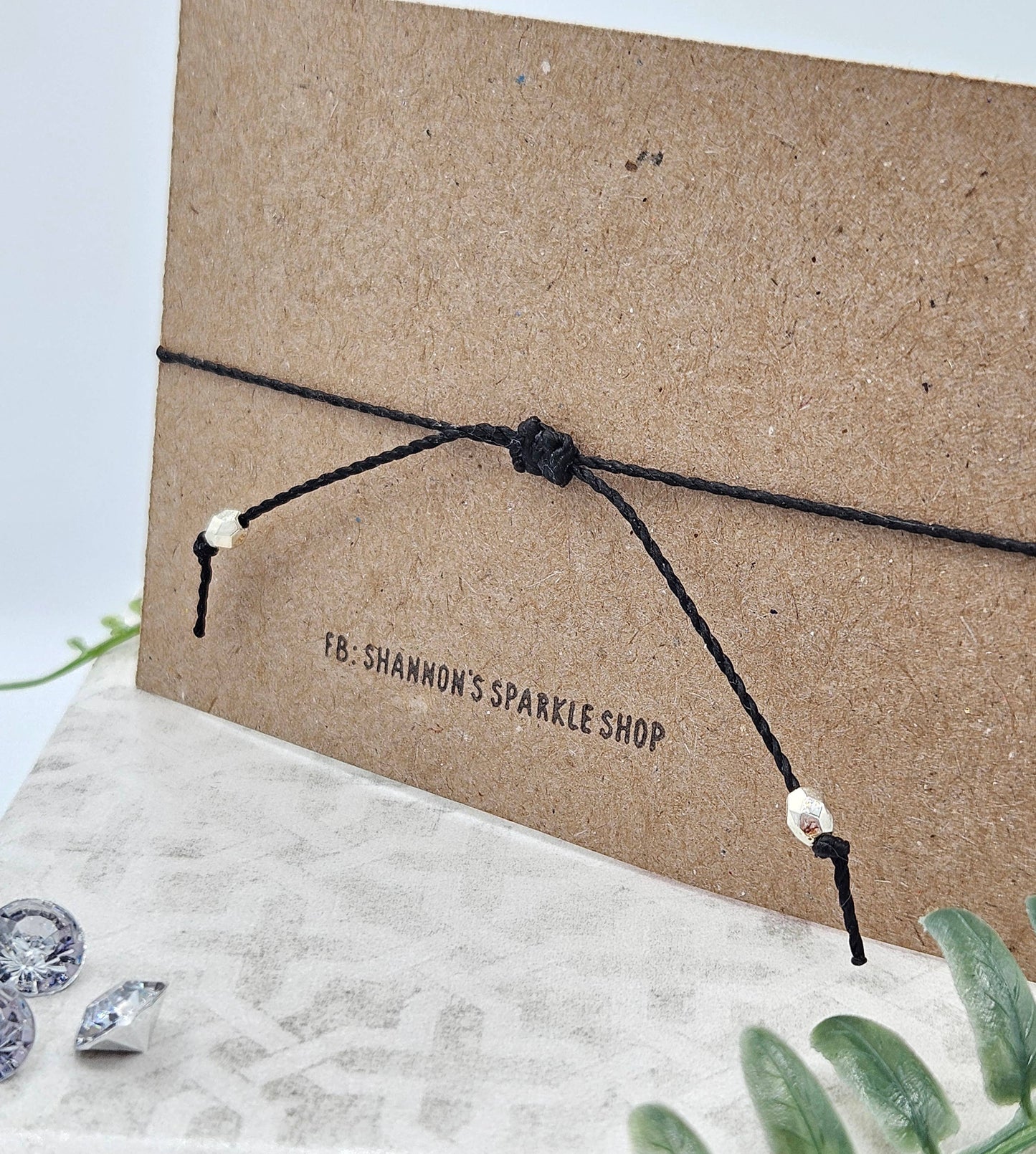 The Sparkle Shop - Handmade Morse Code Bracelet - Fearless