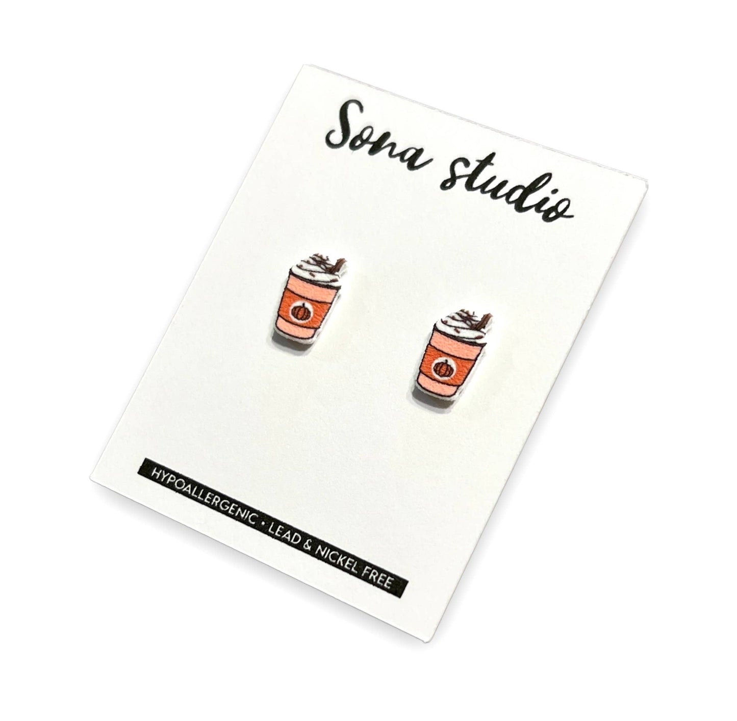 Sona Studio - Pumpkin Spice Latte Earrings