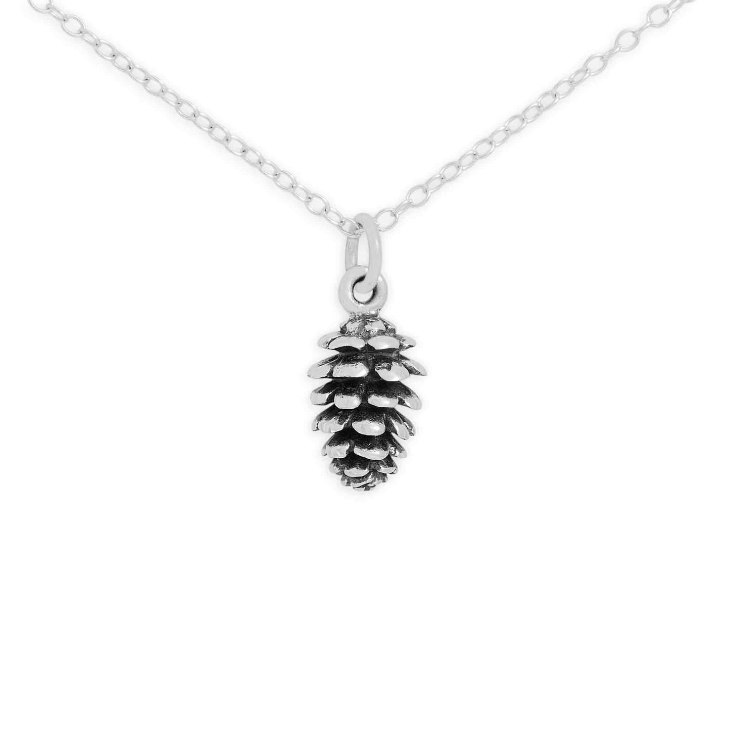 Sterling Silver Pinecone Necklace