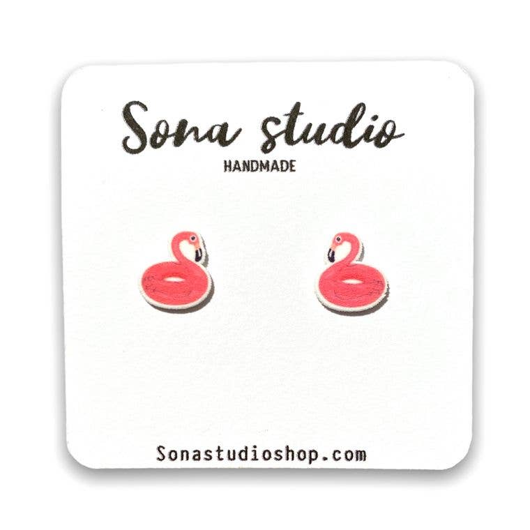 Sona Studio - Let’s Flamingo Earrings