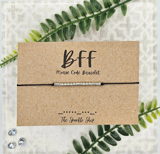 The Sparkle Shop - Handmade Morse Code Bracelet - BFF