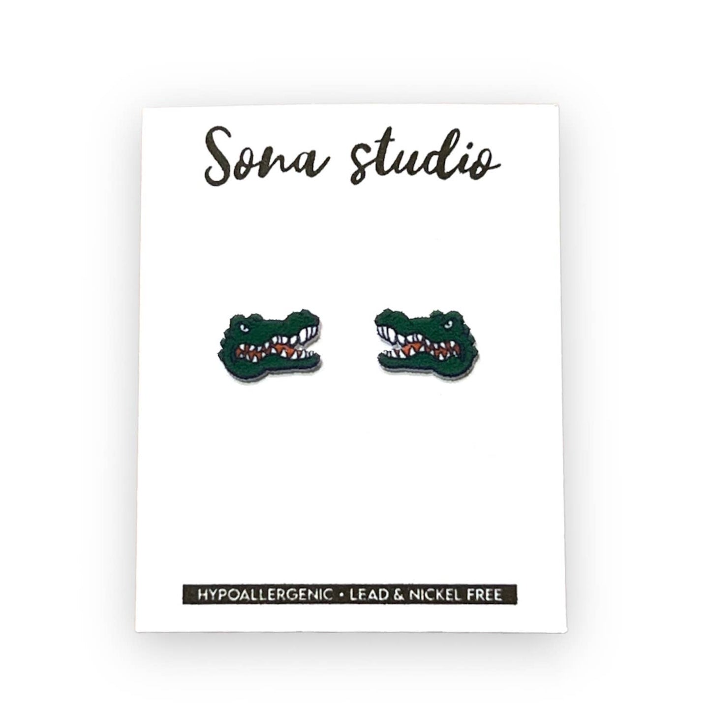Sona Studio - Alligator Earrings
