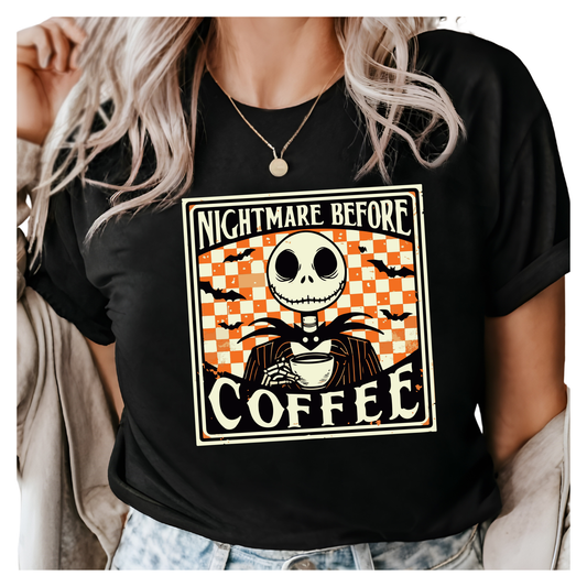 Nightmare Before Coffee Halloween T-Shirt
