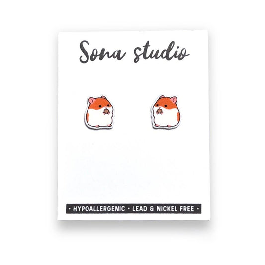 Sona Studio - Hamster Cutie Earrings