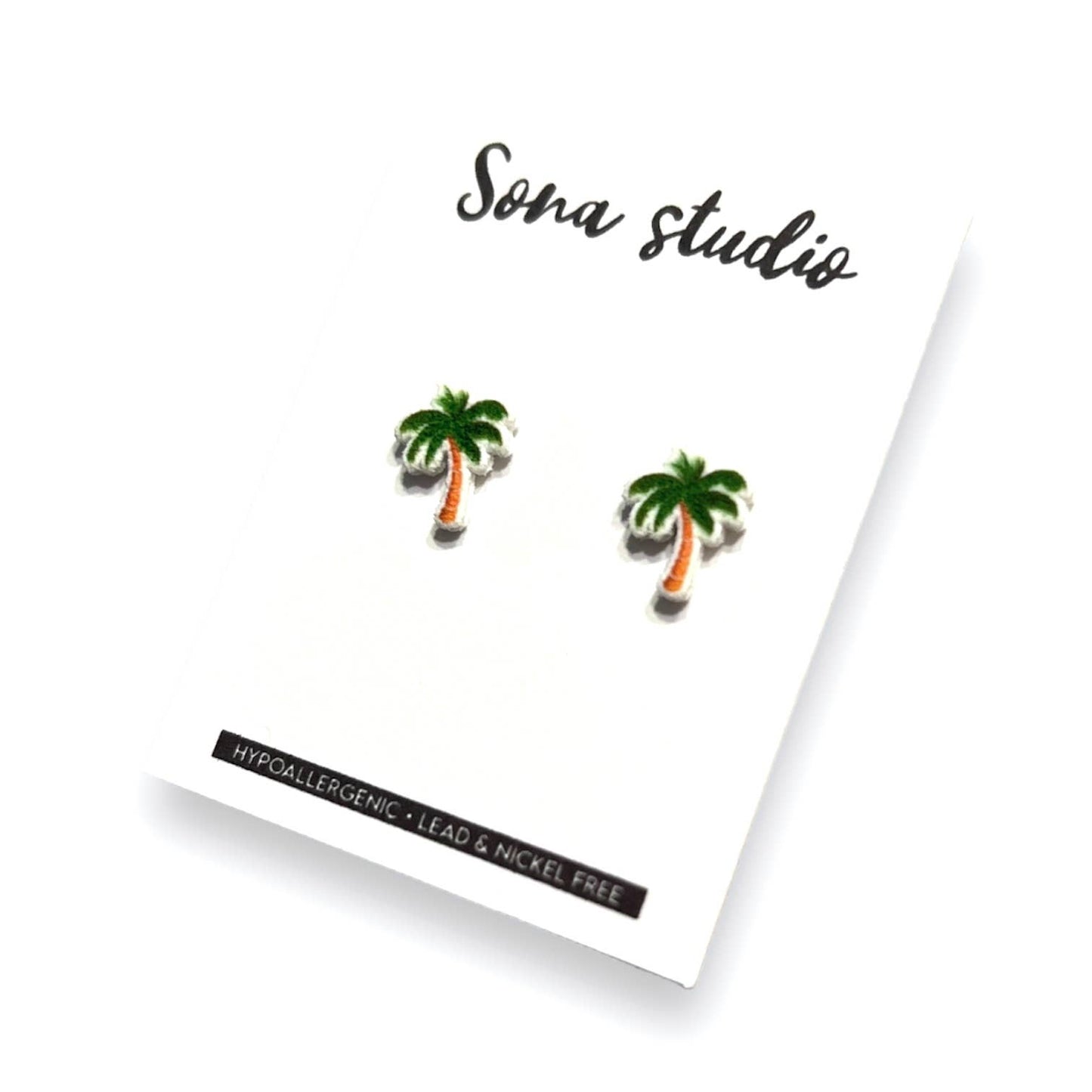 Sona Studio - Palm Tree Earrings