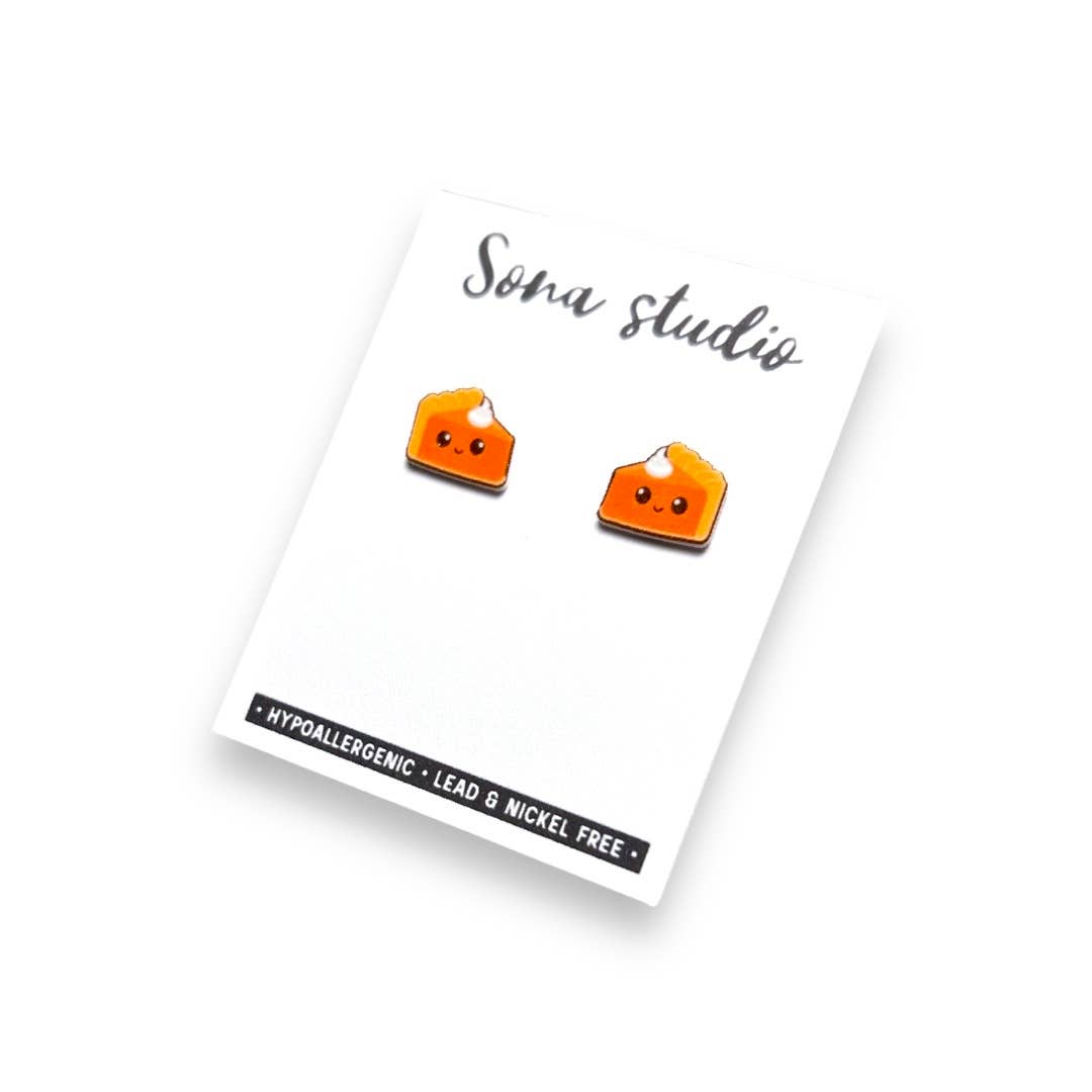 Sona Studio - Pumpkin Pie Kawaii Earrings