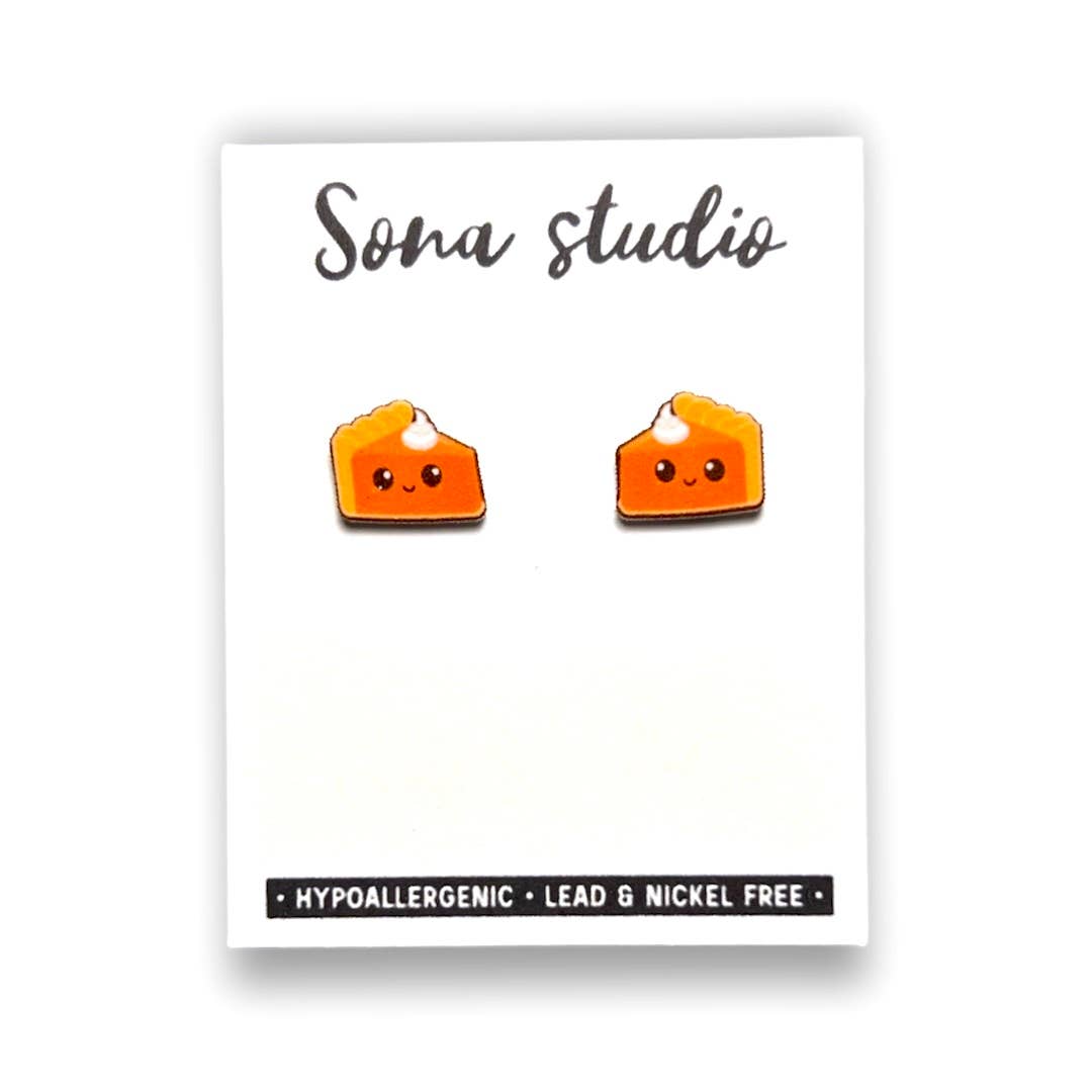 Sona Studio - Pumpkin Pie Kawaii Earrings