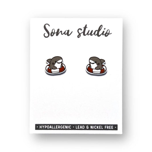 Sona Studio - Shark Floaty Earrings