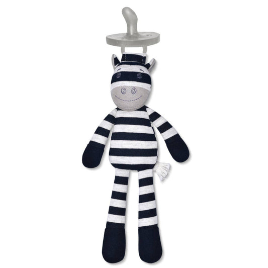 Apple Park - Ziggy Zebra - Pacifier Buddy