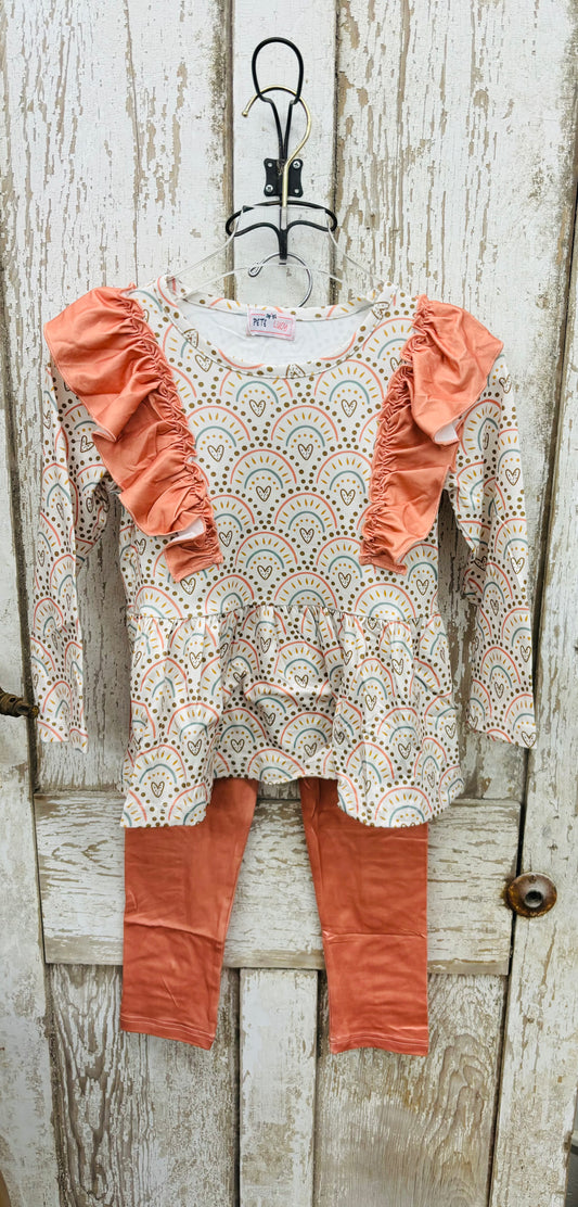 Loving Rainbow Pant Set Size 5