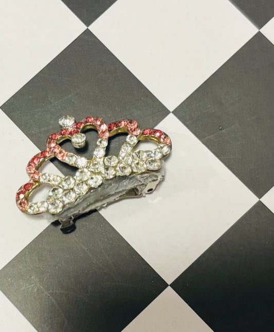 Dog TIARA- Rhinestone Dog Hair Crystal Barrette
