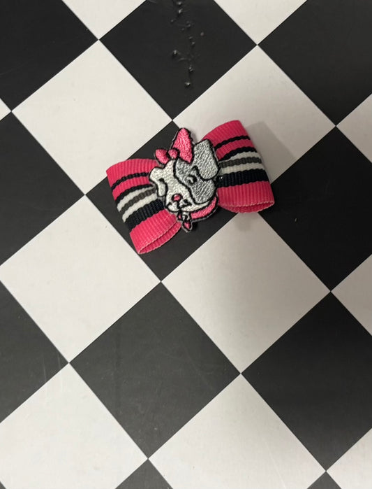 Dog Hair Bow- Mini Puppy Rubber Band