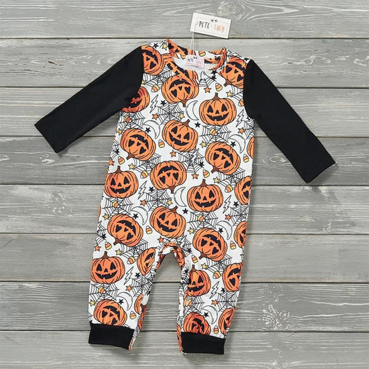 Just Jack O Lanterns Romper 0-3m And 6-9m