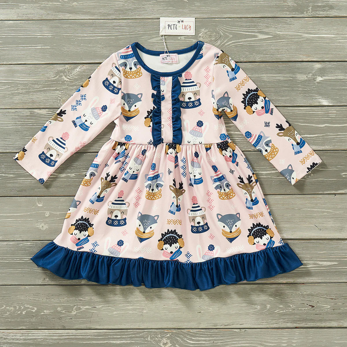 Cozy Forest Friends - Girl Dress