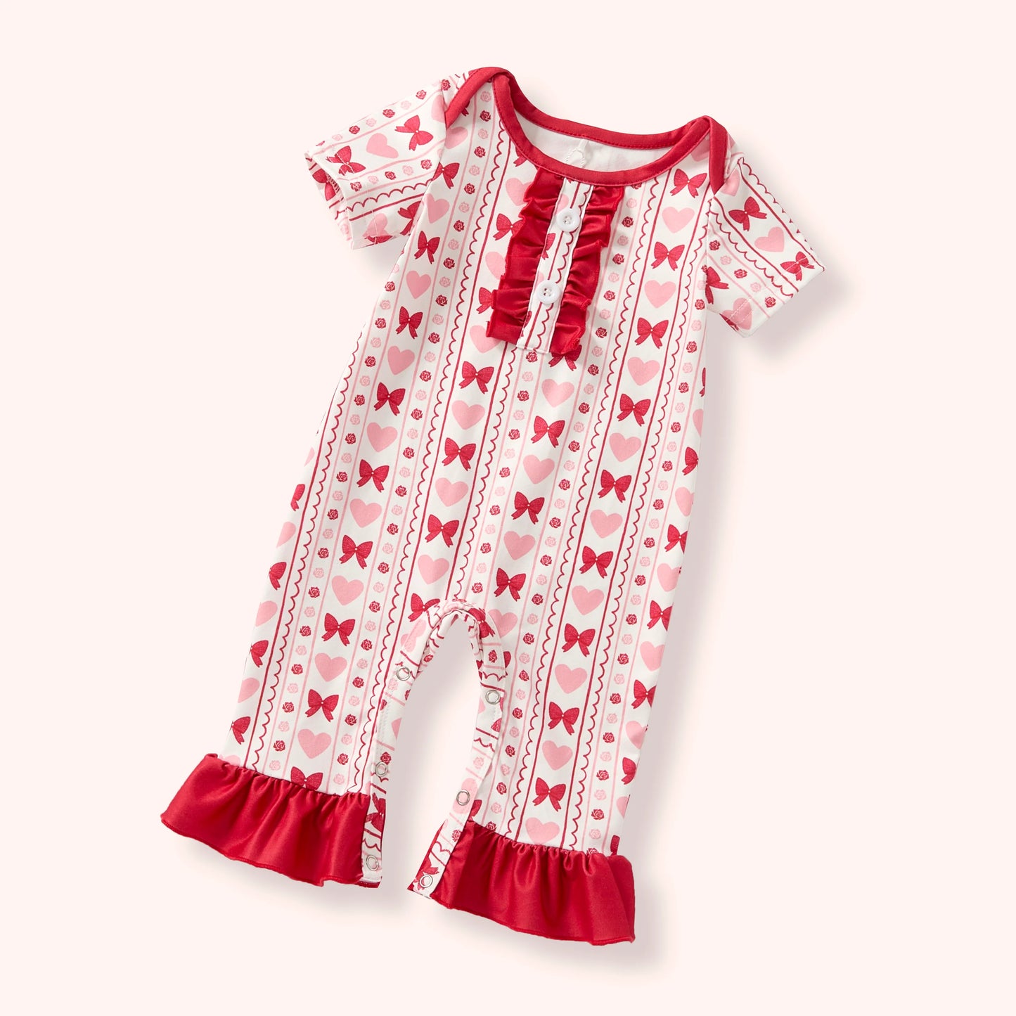 SWEETHEART BOWS - ROMPER