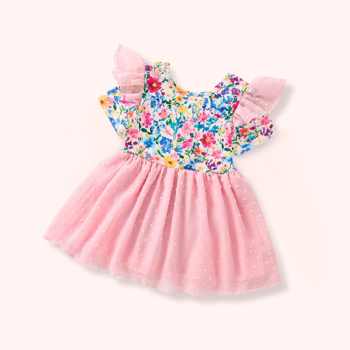LEOTARD - PINK FLORAL 7/8