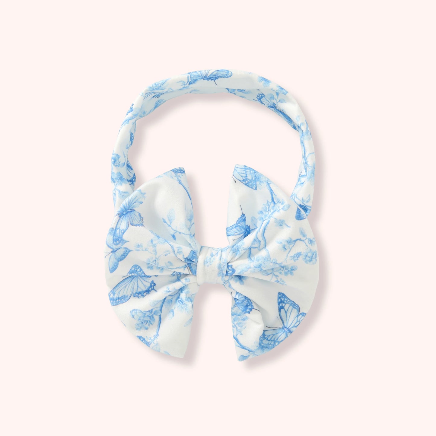 (ORDER FOR AMANDA D.) VINTAGE FRENCH FAIRYTALE - BLUE - BOW HEADBAND