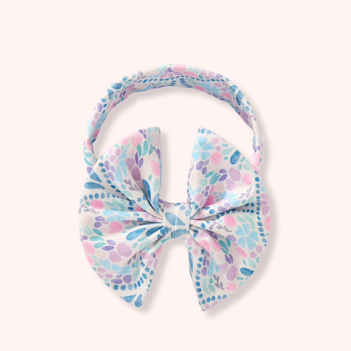 (ORDER FOR AMANDA D.) GRACEFUL GARDEN  - BOW HEADBAND