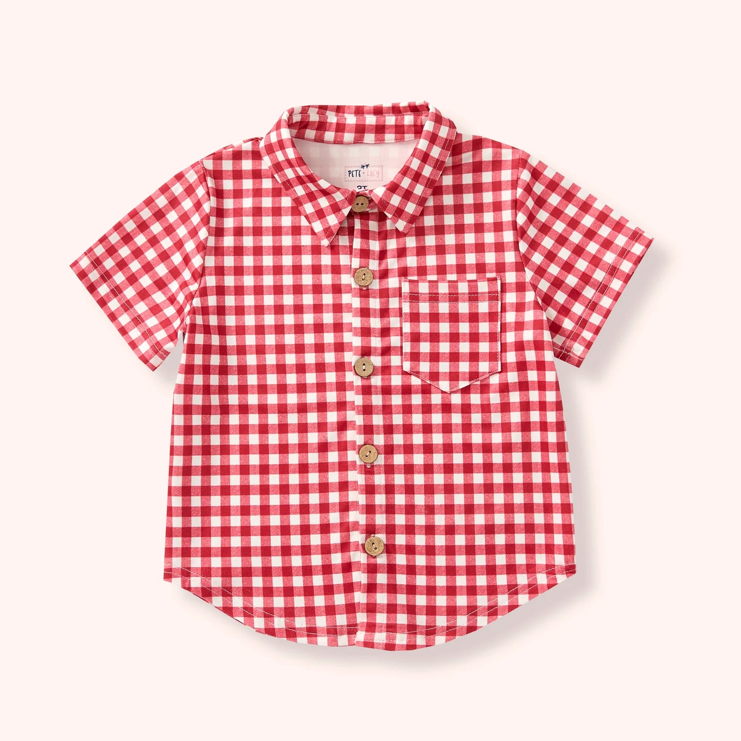 GINGHAM PICNIC - BOY SHIRT 4T