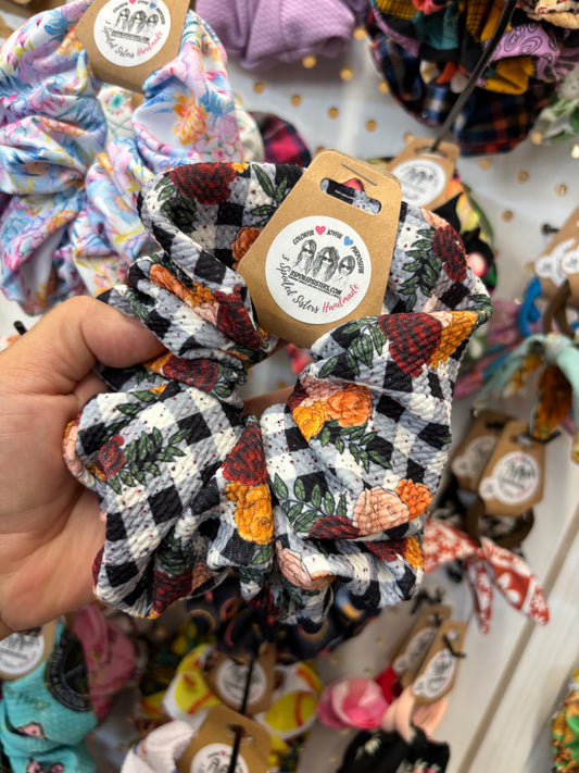 Fall Flowers Check Large