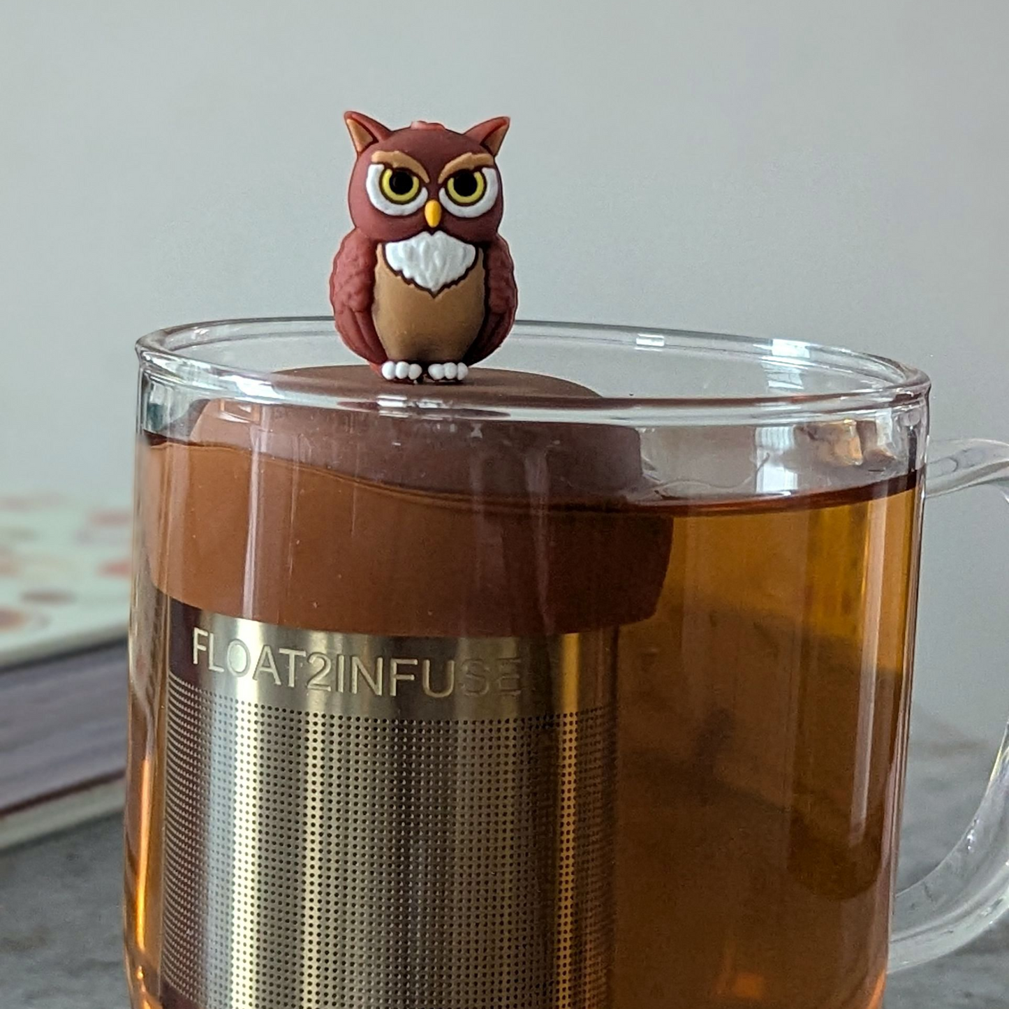 Floating Owl Tea infuser l light brown