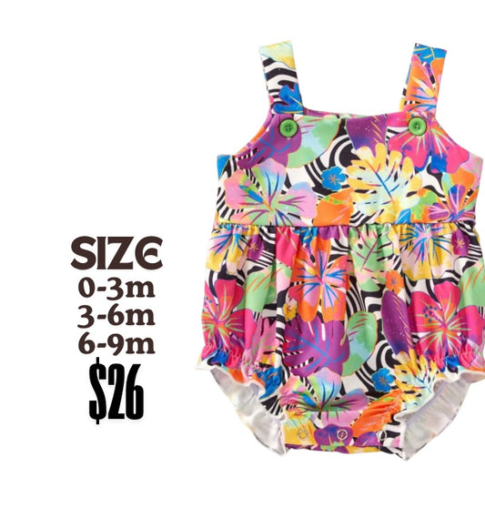 TROPICAL HIBISCUS - ROMPER