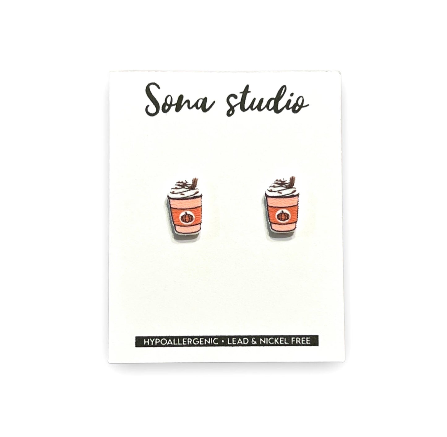 Sona Studio - Pumpkin Spice Latte Earrings
