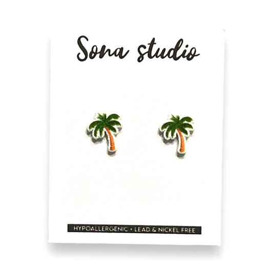 Sona Studio - Palm Tree Earrings