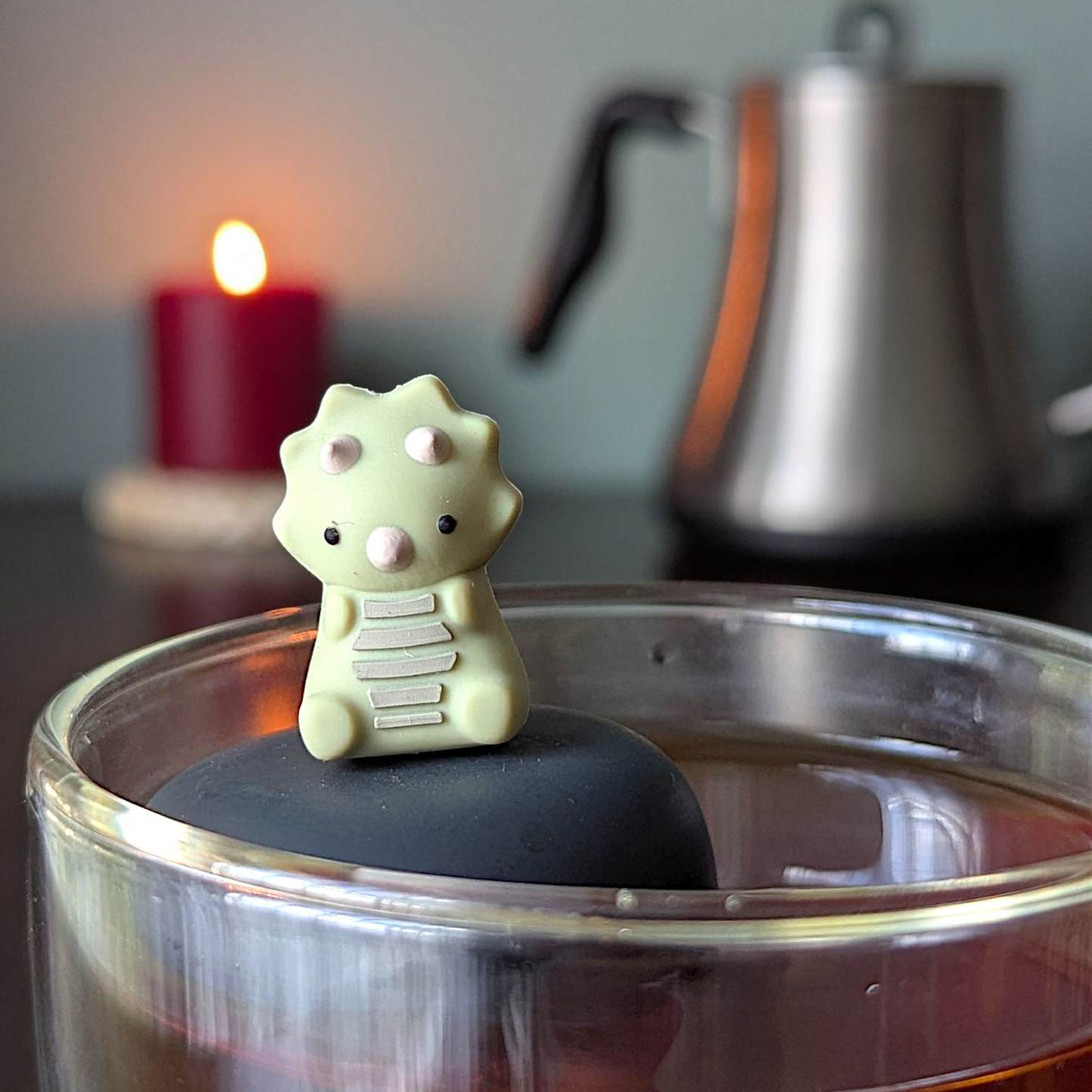 Floating Triceratops Dinosaur Tea infuser