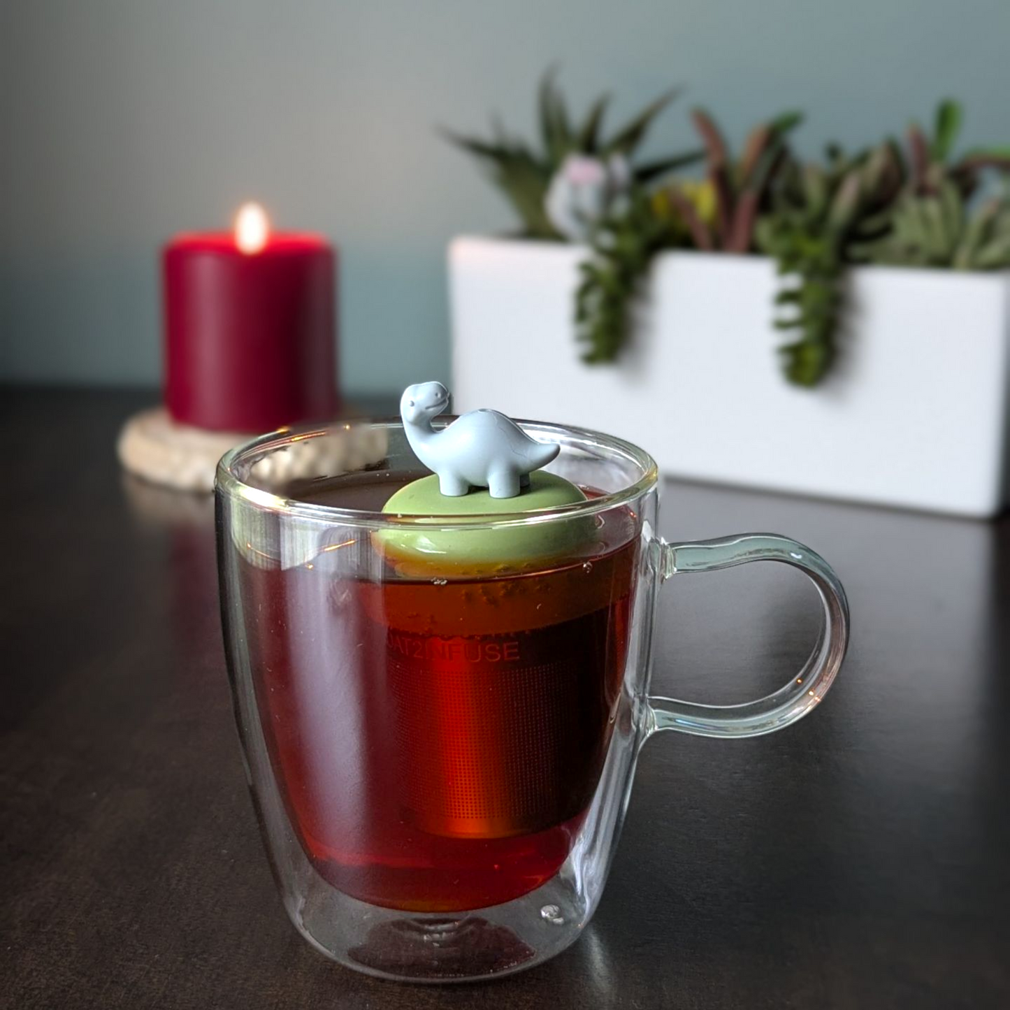 Floating Brachiosaurus Dino Tea infuser